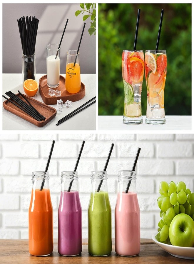 Haundry 200 Pcs Black Long Plastic Straws, 10.5inch Disposable Drinking Straws For 30oz Stanley Tumblers, Bulk Straw for Party, Restaurant, Home - Image 5